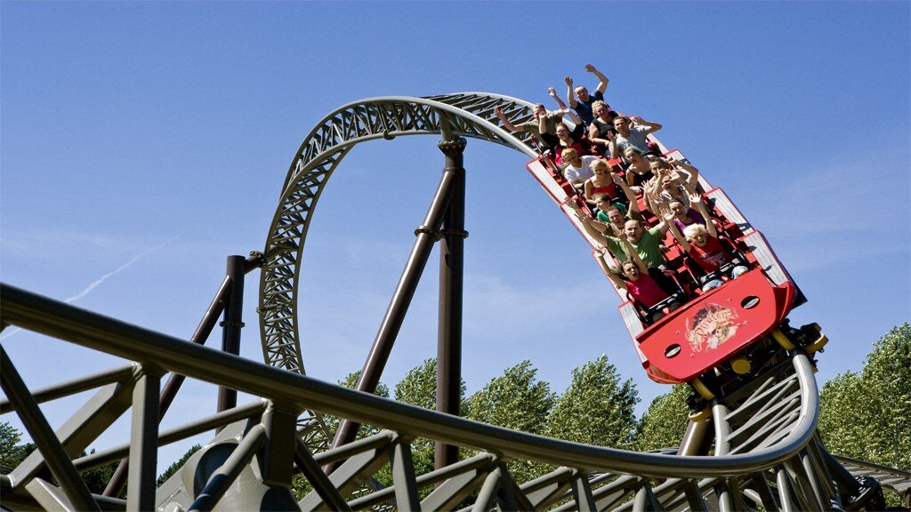 Wahana Roller Coster di Djurs Sommerland 