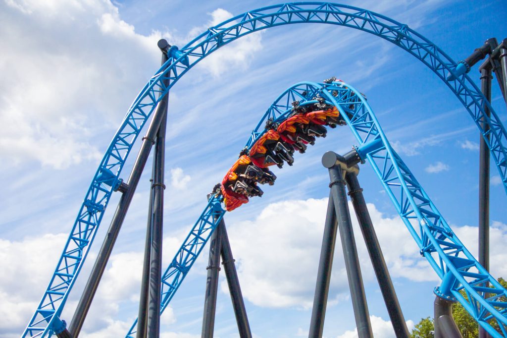 Roller Coster di Taman Hiburan Helsinki, Finlandia